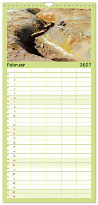 Island – Künstlerin Natur (CALVENDO Familienplaner 2027)