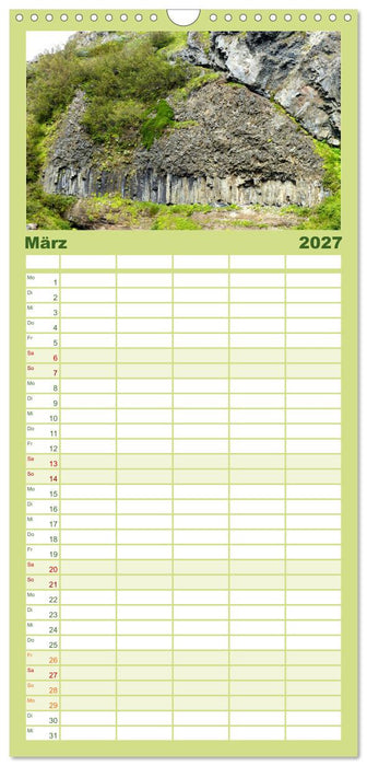 Island – Künstlerin Natur (CALVENDO Familienplaner 2027)