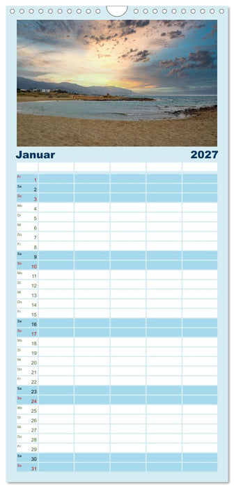 Kretas malerischer Osten (CALVENDO Familienplaner 2027)