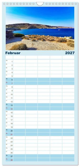 Kretas malerischer Osten (CALVENDO Familienplaner 2027)