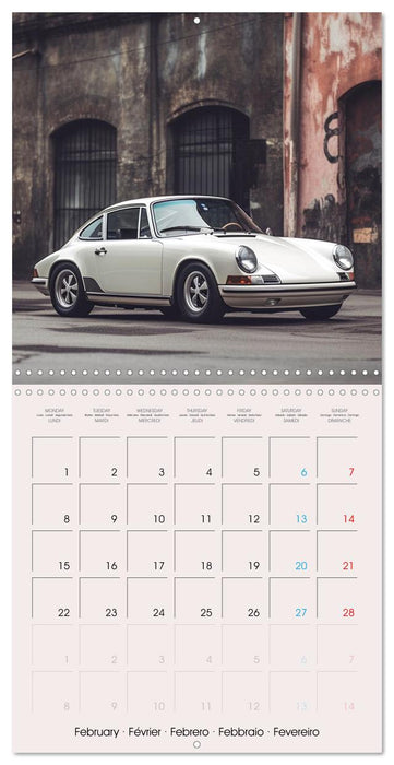 Voitures de course anciennes (CALVENDO Calendrier mensuel 2027)