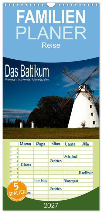 Das Baltikum - Unterwegs in faszinierenden Kulturlandschaften (CALVENDO Familienplaner 2027)