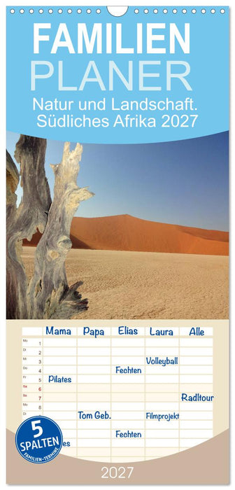 Natur und Landschaft. Südliches Afrika 2027 (CALVENDO Familienplaner 2027)