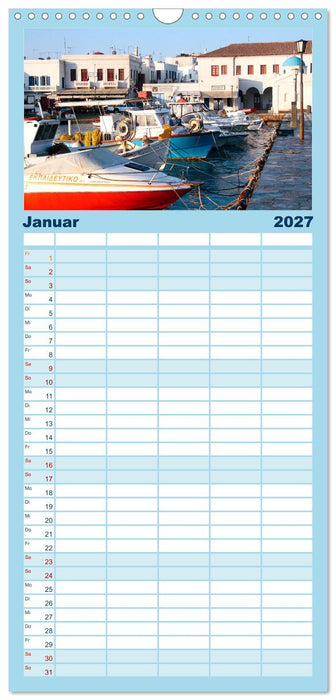 Mein Reisetraum Griechenland (CALVENDO Familienplaner 2027)