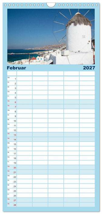 Mein Reisetraum Griechenland (CALVENDO Familienplaner 2027)