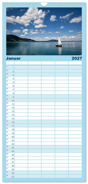 Salzkammergut - Die schönsten Seen Oberösterreichs (CALVENDO Familienplaner 2027)