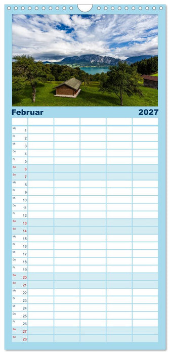 Salzkammergut - Die schönsten Seen Oberösterreichs (CALVENDO Familienplaner 2027)