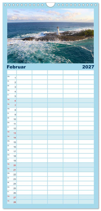 Bahamas - Paradiesische Strände. (CALVENDO Familienplaner 2027)