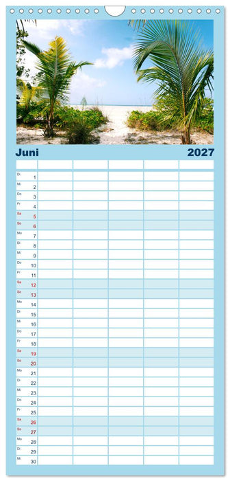 Bahamas - Paradiesische Strände. (CALVENDO Familienplaner 2027)