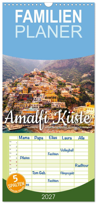 Amalfi Küste - Italiens wunderschöner Küstenabschnitt. (CALVENDO Familienplaner 2027)