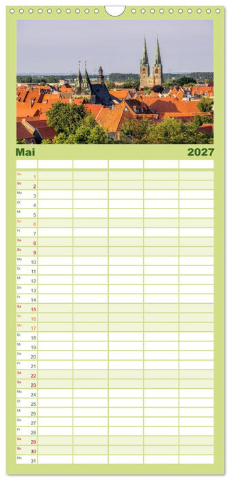 Quedlinburg - Welterbestadt im Harz (CALVENDO Familienplaner 2027)
