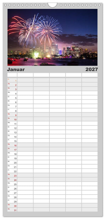 Weltstädte - Iconic world cities (CALVENDO Familienplaner 2027)