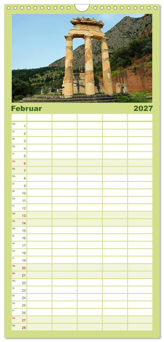 Der Norden Griechenlands (CALVENDO Familienplaner 2027)