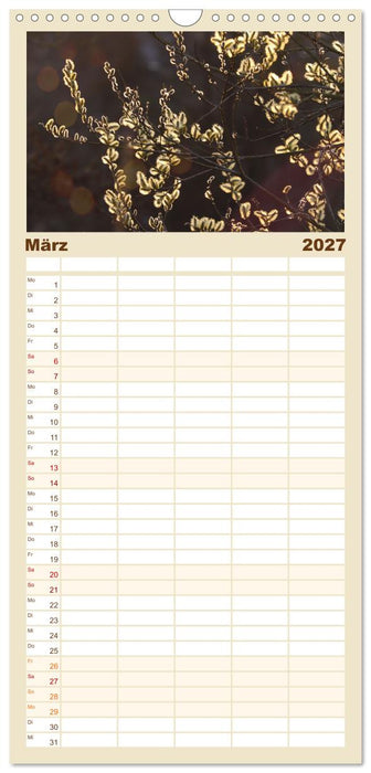Mein Sehnsuchtsort, die Natur (CALVENDO Familienplaner 2027)