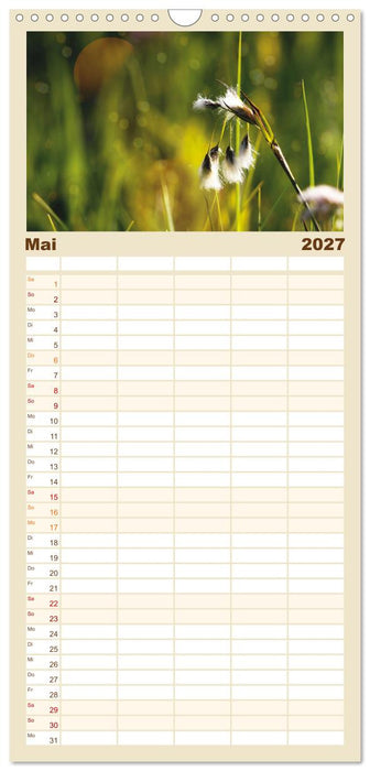 Mein Sehnsuchtsort, die Natur (CALVENDO Familienplaner 2027)