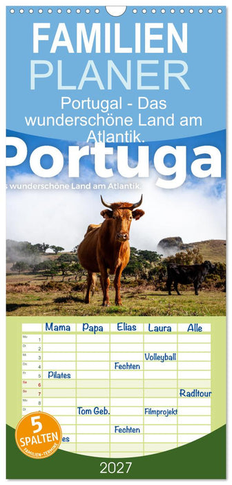 Portugal - Das wunderschöne Land am Atlantik. (CALVENDO Familienplaner 2027)