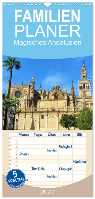 Magisches Andalusien (CALVENDO Familienplaner 2027)