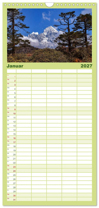 Nepal- Trekking durchs Hochgebirge (CALVENDO Familienplaner 2027)