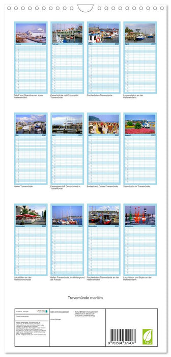 Travemünde maritim (CALVENDO Familienplaner 2027)