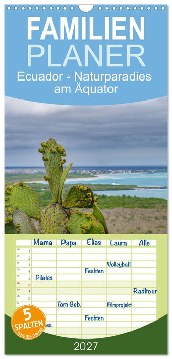 Ecuador - Naturparadies am Äquator (CALVENDO Familienplaner 2027)