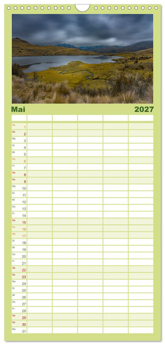 Ecuador - Naturparadies am Äquator (CALVENDO Familienplaner 2027)