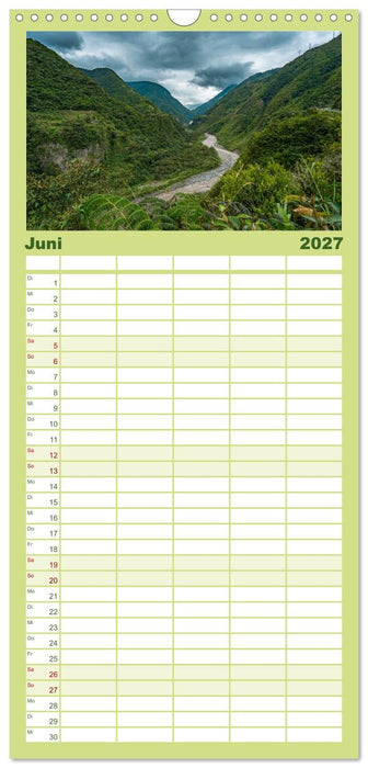 Ecuador - Naturparadies am Äquator (CALVENDO Familienplaner 2027)