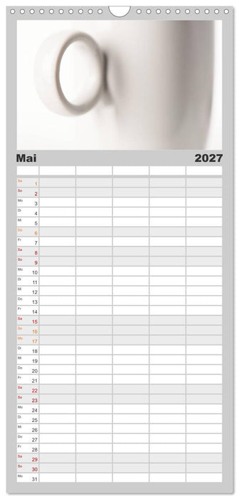 my.LIFESTYLE - Leben in Weiß (CALVENDO Familienplaner 2027)