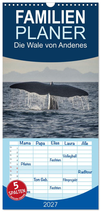 Die Wale von Andenes (CALVENDO Familienplaner 2027)