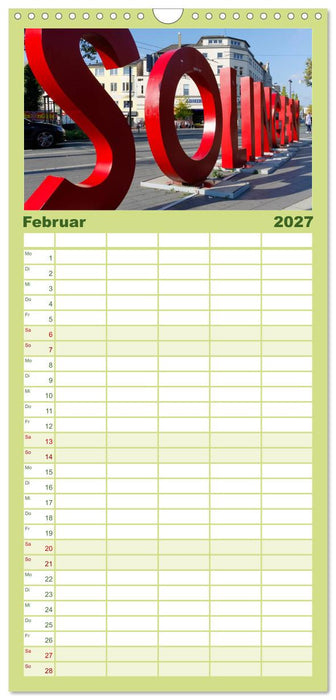 Solinger Bilderbogen 2027 (CALVENDO Familienplaner 2027)
