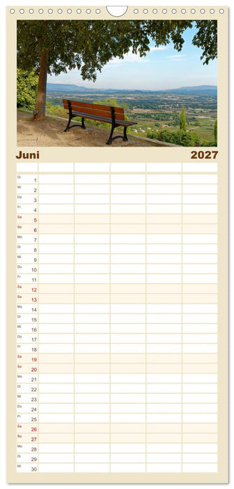 Bänke. In der Ruhe liegt die Kraft. (CALVENDO Familienplaner 2027)