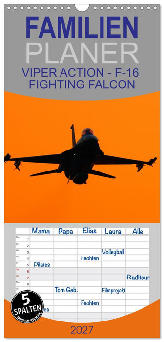 VIPER ACTION - F-16 FIGHTING FALCON (CALVENDO Familienplaner 2027)