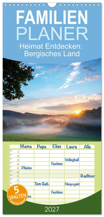 Heimat Entdecken: Bergisches Land (CALVENDO Familienplaner 2027)