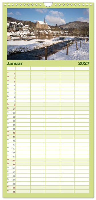 Heimat Entdecken: Bergisches Land (CALVENDO Familienplaner 2027)