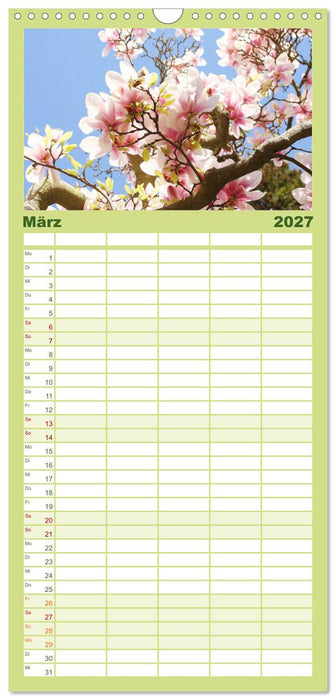 Urlaub im Garten (CALVENDO Familienplaner 2027)