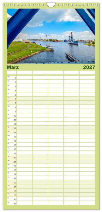 Wilhelmshaven - Bezaubernde Momente (CALVENDO Familienplaner 2027)
