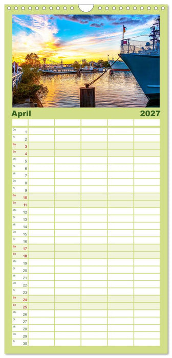 Wilhelmshaven - Bezaubernde Momente (CALVENDO Familienplaner 2027)