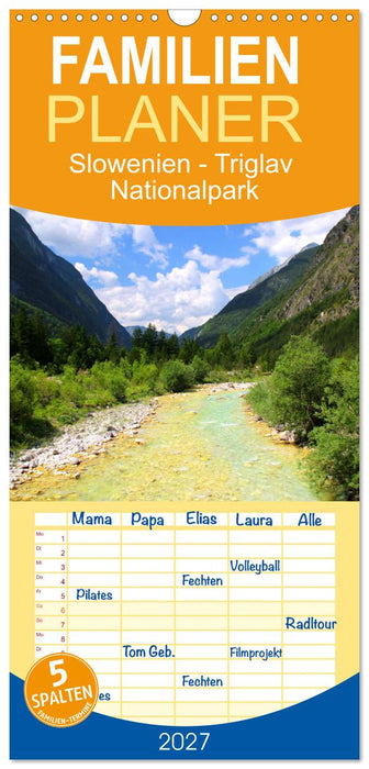 Slowenien - Triglav Nationalpark (CALVENDO Familienplaner 2027)