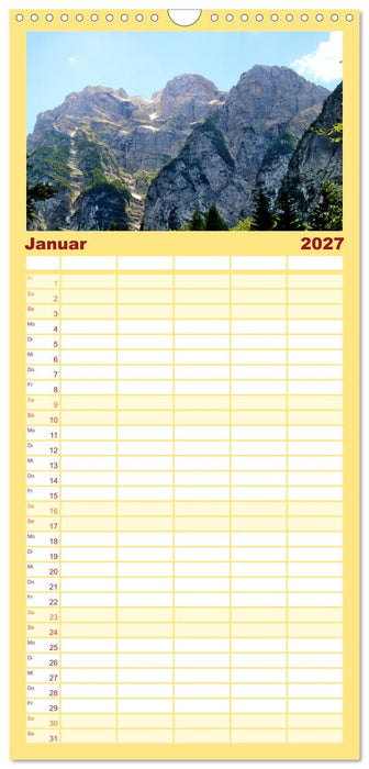 Slowenien - Triglav Nationalpark (CALVENDO Familienplaner 2027)