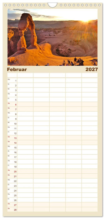 USA Nationalparks - Familienplaner / Kalender - Eine Reise durch die Vielfalt und Schönheit der Naturparks Nordamerikas (CALVENDO Familienplaner 2027)