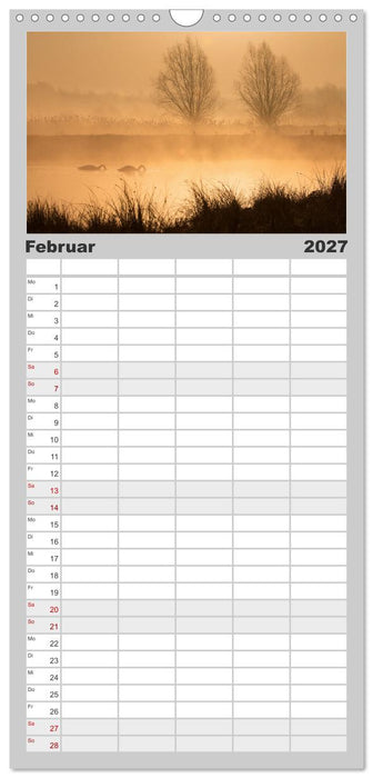 Der Höckerschwan elegant und stolz (CALVENDO Familienplaner 2027)