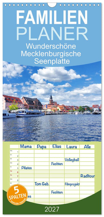Wunderschöne Mecklenburgische Seenplatte (CALVENDO Familienplaner 2027)