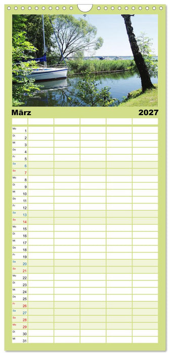 Wunderschöne Mecklenburgische Seenplatte (CALVENDO Familienplaner 2027)