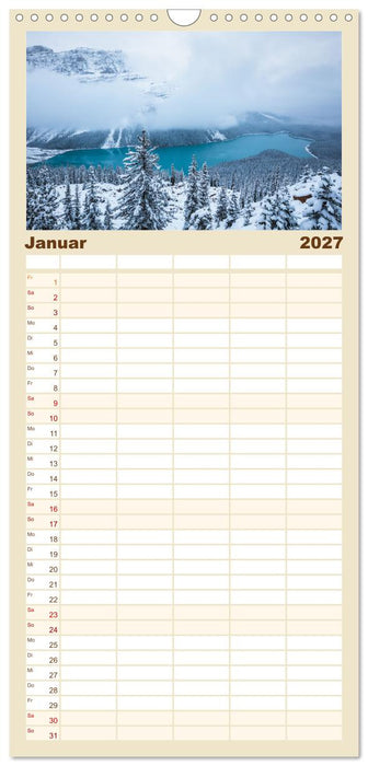 Kanada - Abenteuer in den Nationalparks (CALVENDO Familienplaner 2027)