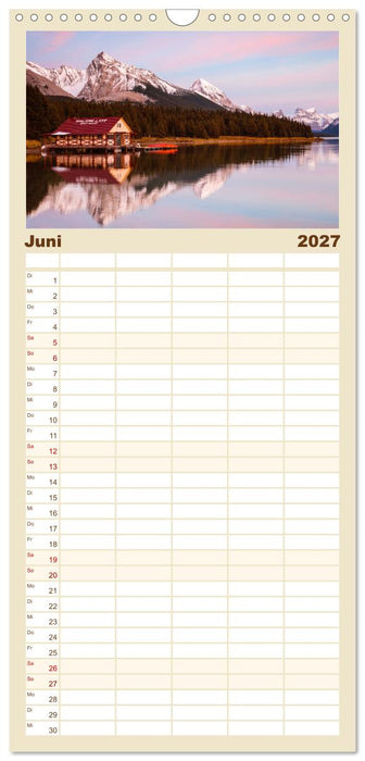 Kanada - Abenteuer in den Nationalparks (CALVENDO Familienplaner 2027)