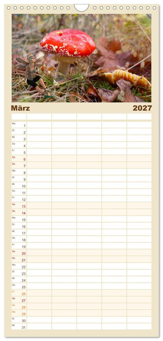 Pilz im Elfenwald (CALVENDO Familienplaner 2027)