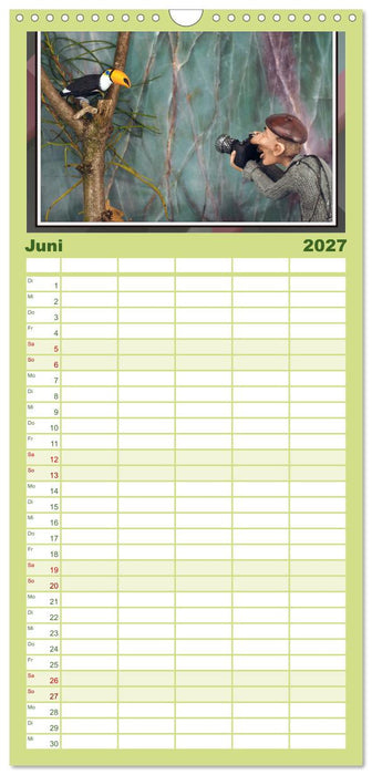 Fotograf auf Pirsch - ein Kinderkalender (CALVENDO Familienplaner 2027)