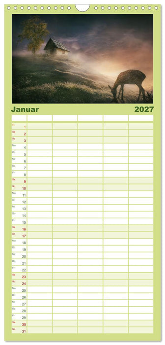 Vom Zauber der Einsamkeit (CALVENDO Familienplaner 2027)