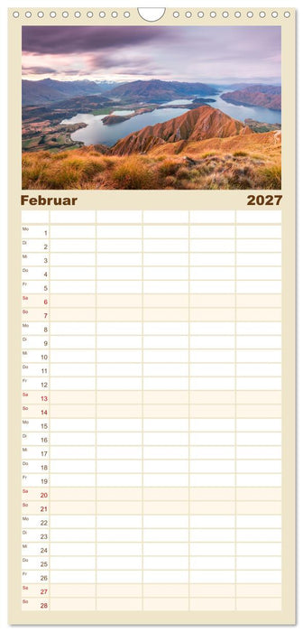 Neuseeland - Traumlandschaften aus einem Naturparadies (CALVENDO Familienplaner 2027)