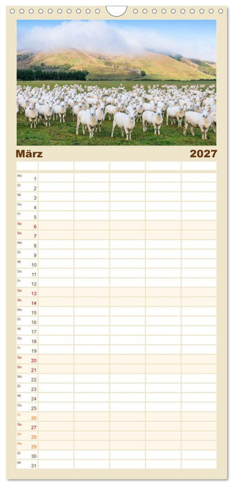 Neuseeland - Traumlandschaften aus einem Naturparadies (CALVENDO Familienplaner 2027)