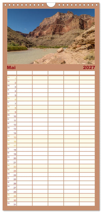 Colorado River Rafting im Grand Canyon (CALVENDO Familienplaner 2027)